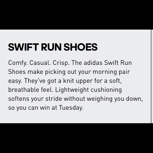 adidas swift run sizing reddit